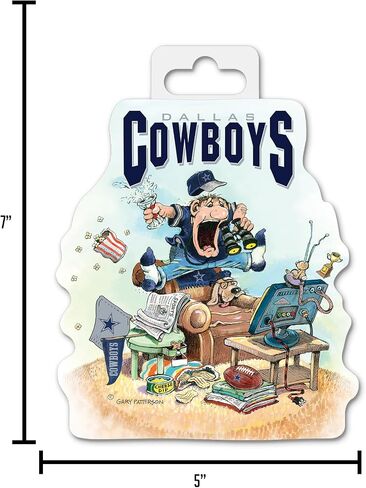 Rico Industries NFL Football Gary Patterson The Fan Medium Die Cut Decal in Saudi Arabia