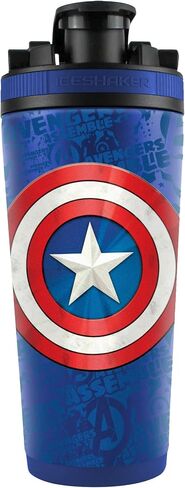 WinCraft 26oz 4D Stainless Steel Ice Shaker Marvel Captain America Blue Red in Saudi Arabia