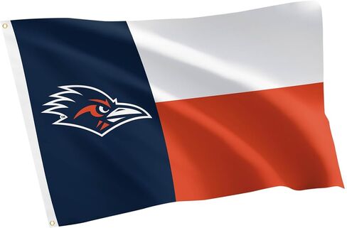 Desert Cactus The University of Texas at San Antonio TUTSA Flag - 3 x 5 Feet Roadrunners Banner, Indoor/Outdoor Durable Fabric, 100% Polyester Design (Style A) in Saudi Arabia