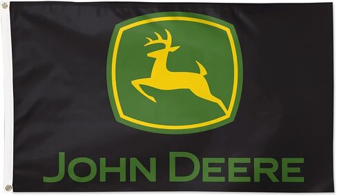 شعار WinCraft John Deere Flag 3'x5' الفاخر باللون الأسود in Saudi Arabia
