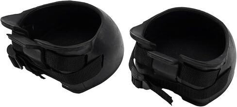Rubber Horse Boots Non Slip Horse Protection Shoes Guard For Injury Recovery And Outdoor Equestrian Use,Black,2Pcs Set(L) in Saudi Arabia