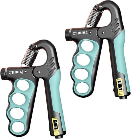 2PCS Hand Grip Strength Trainer, 11-220LB Adjustable Hand Gripper Forearm Strengthener with Counter in Saudi Arabia