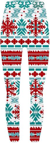 High Waisted Christmas Leggings for Women Tights Workout Yoga Pants Xmas Holiday Printed Leggings for Sports Fitness in Saudi Arabia