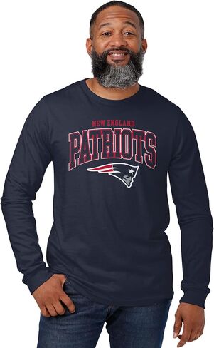 FOCO Men's NFL Team Classic Arched Logo Long Sleeve T-Shirt in Saudi Arabia