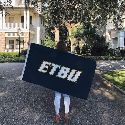 علم جامعة صحراء صبار شرق تكساس المعمدانية ETBU - لافتة نمور مقاس 3 × 5 أقدام، قماش متين للاستخدام الداخلي/الخارجي، تصميم بوليستر 100% (النمط 1) in Saudi Arabia