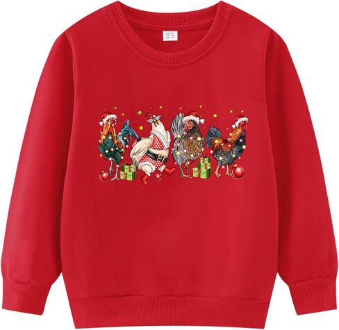 Toddler Christmas Sweatshirt Outfit Boys Girls Funny Holiday Snowman Shirt Xmas Tree Tops Clothes Kids 2-7 Years in Saudi Arabia