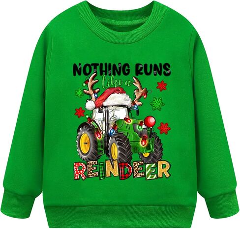Toddler Christmas Sweatshirt Outfit Boys Girls Funny Holiday Snowman Shirt Xmas Tree Tops Clothes Kids 2-7 Years in Saudi Arabia