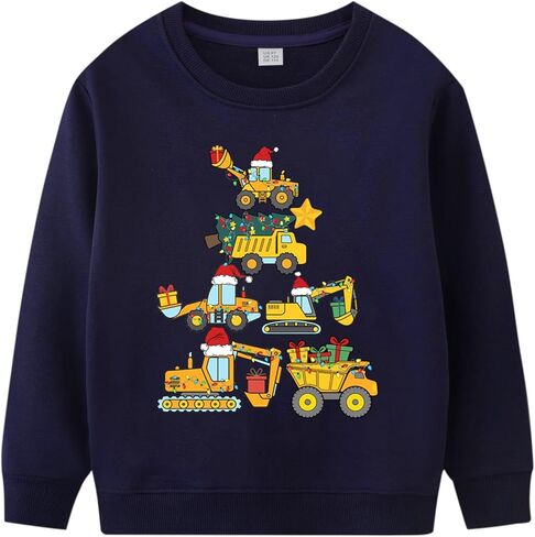 سويت شيرت عيد الميلاد للأطفال الصغار، قميص للأولاد والبنات مضحك للعطلات، قميص رجل الثلج، ملابس شجرة عيد الميلاد للأطفال من سن 2 إلى 7 سنوات in Kuwait
