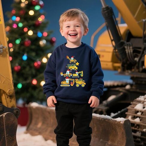 سويت شيرت عيد الميلاد للأطفال الصغار، قميص للأولاد والبنات مضحك للعطلات، قميص رجل الثلج، ملابس شجرة عيد الميلاد للأطفال من سن 2 إلى 7 سنوات in Kuwait