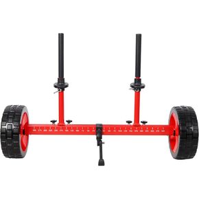 Sit-On-Top Kayak Cart, Adjustable Aluminum Kayak Dolly with 10-Inch PU Wheels, Foldable & Detachable Trolley for Fishing Kayaks, Canoes, and Sit-On-Top Kayaks with Scupper Holes in Saudi Arabia
