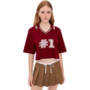 State & Lake Women's V Neck Varsity Jersey in Kuwait