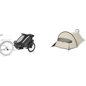 Thule Chariot Cross 2 Double Multisport with Wind & Sun Tarp - UPF50+ Protection Bundle in Saudi Arabia