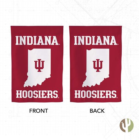 Desert Cactus Indiana University IU Garden Flag – 19 x 12 inch Indiana Hoosiers Banner, For Outdoor Display and Events (Design G) in Saudi Arabia