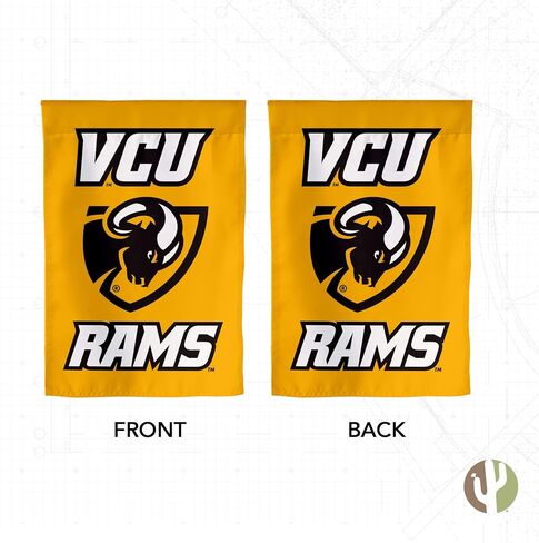 علم حديقة Desert Cactus Virginia Commonwealth University VCU - لافتة فرجينيا رامز مقاس 19 × 12 بوصة، للعرض والمناسبات الخارجية (التصميم أ) in Saudi Arabia