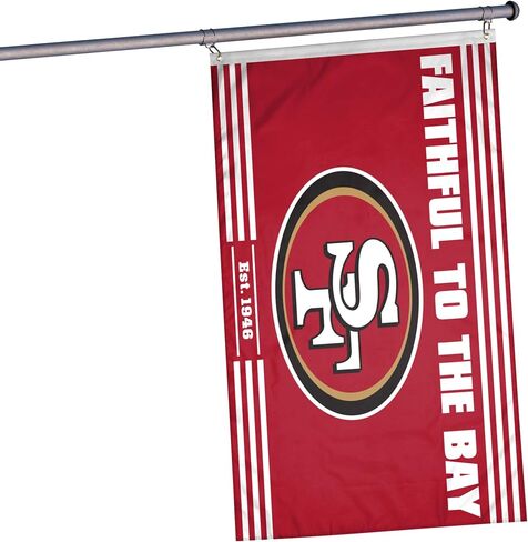NFL 3' x 5' Team Logo Slogan Horizontal Flag in Saudi Arabia