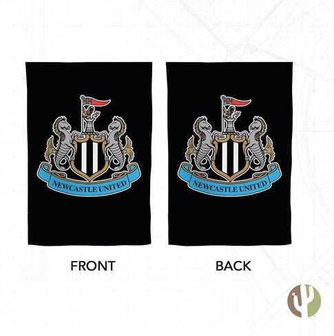 علم حديقة Desert Cactus Newcastle United FC - 19 × 12 بوصة لكرة القدم NUFC Magpies الإنجليزية، للعرض في الهواء الطلق والأحداث (علم الحديقة A) in Saudi Arabia