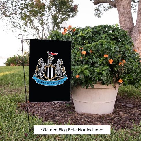 علم حديقة Desert Cactus Newcastle United FC - 19 × 12 بوصة لكرة القدم NUFC Magpies الإنجليزية، للعرض في الهواء الطلق والأحداث (علم الحديقة A) in Saudi Arabia