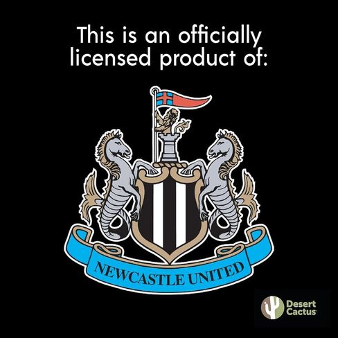علم حديقة Desert Cactus Newcastle United FC - 19 × 12 بوصة لكرة القدم NUFC Magpies الإنجليزية، للعرض في الهواء الطلق والأحداث (علم الحديقة A) in Saudi Arabia