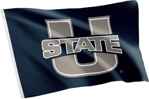 Desert Cactus Utah State University USU Flag - 3 x 5 Feet Aggies Banner, Indoor/Outdoor Durable Fabric, 100% Polyester Design (Style 1a) in Saudi Arabia