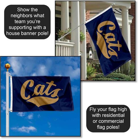 College Flags & Banners Co. Montana State Bobcats Script Cats Large Grommet Banner Flag in Saudi Arabia