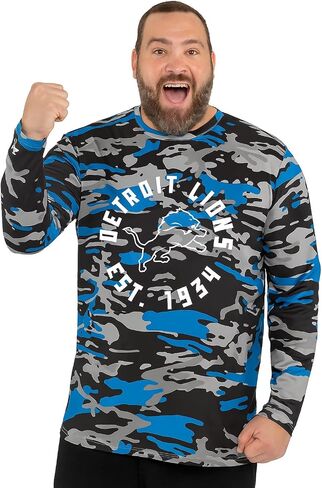 Zubaz NFL Men's Sublimated Graphics Long Sleeve Team T-Shirt, Official Fan Apparel (Small - 5XL) in Saudi Arabia