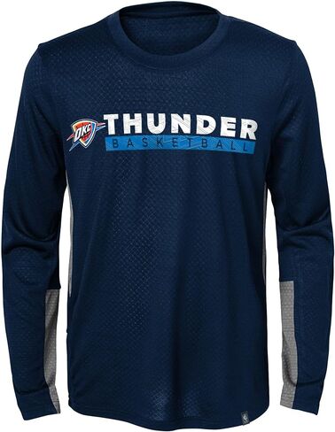 Outerstuff NBA Little Boys (4-7) Covert Long Sleeve Performance T-Shirt in Saudi Arabia