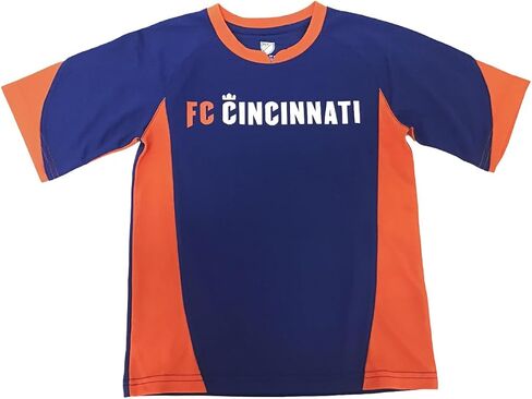 Outerstuff FC Cincinnati Juniors Boys 4-18 Size Est. 2015 Team Logo Performance Soccer Jersey Shirt in Saudi Arabia