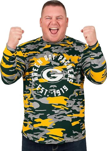 Zubaz NFL Men's Sublimated Graphics Long Sleeve Team T-Shirt, Official Fan Apparel (Small - 5XL) in Saudi Arabia
