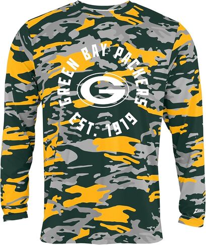 Zubaz NFL Men's Sublimated Graphics Long Sleeve Team T-Shirt, Official Fan Apparel (Small - 5XL) in Saudi Arabia