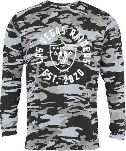 Zubaz NFL Men's Sublimated Graphics Long Sleeve Team T-Shirt, Official Fan Apparel (Small - 5XL) in Saudi Arabia