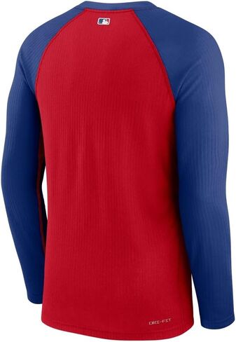 تيشيرت MLB Authentic Collection Game Time Raglan Performance بأكمام طويلة من نايك للرجال in Kuwait