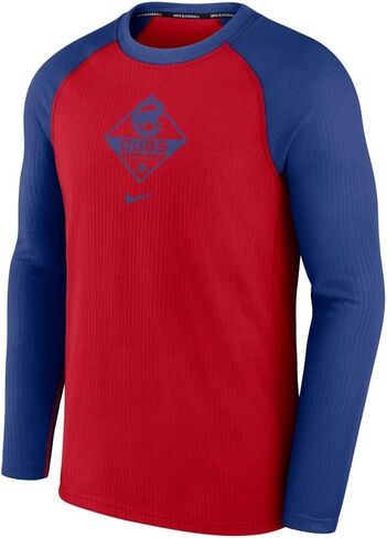 تيشيرت MLB Authentic Collection Game Time Raglan Performance بأكمام طويلة من نايك للرجال in Kuwait