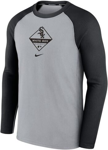 تيشيرت MLB Authentic Collection Game Time Raglan Performance بأكمام طويلة من نايك للرجال in Kuwait