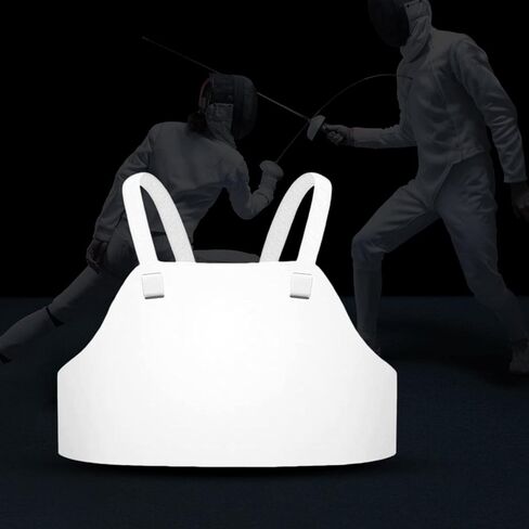 Breast Protector Adults Kids Body Protective Adjustable Strap Karate Fencing Sports Guard for Baseball Rugby Boxing Sanda Kickboxing in Saudi Arabia
