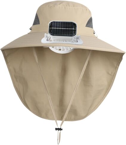 Children Solar Fan Hat Rechargeable Outdoor Sun Hat with Adjustable Wide Brim for Camping Travel Beach Activities in Saudi Arabia