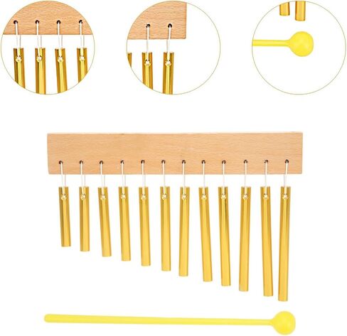 12 Tone Bar Chimes with Mallet Early Learning Percussion Instruments Wind Chimes for Orchestras Classroom Bands Choirs in Saudi Arabia