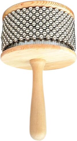 Cabasa Musical Instrument Cabasa 4.5'' Stainless Steel Wood Handle Latin Percussion for Band Music Education, Hand Percussion Instruments in Saudi Arabia