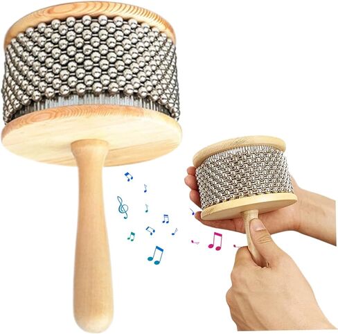 Cabasa Musical Instrument Cabasa 4.5'' Stainless Steel Wood Handle Latin Percussion for Band Music Education, Hand Percussion Instruments in Saudi Arabia