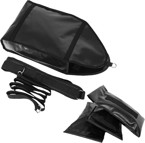 Sled Trainer Set with Adjustable Weight, PVC Sandbag Sled with 3 Weights & Waist Belt, Resistance Sled for Strength and Explosive Power in Saudi Arabia