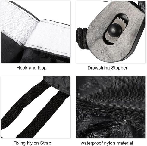 Akozon Adjustable Waterproof Nylon Kayak Spray Skirt Water Sports Accessory Black in Saudi Arabia