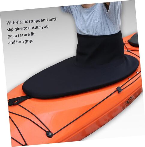 SUPVOX Kayak Spray Deck Skirt with Elastic Straps and Anti-Slip Grip Splash Protection for Kayaking Canoeing Rafting Enthusiasts in Saudi Arabia