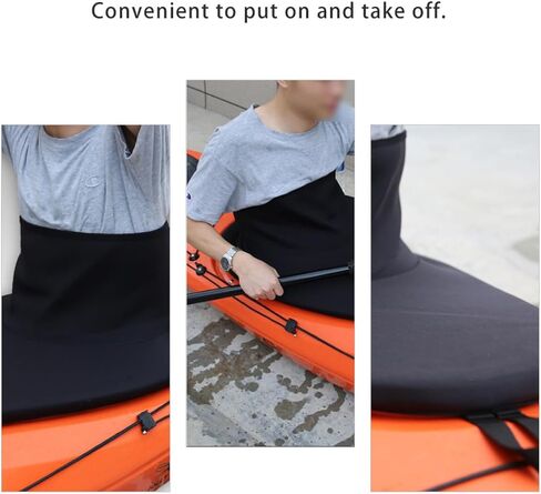 Luxshiny Professional Kayak Spray Skirt with Elastic Straps and Anti-Slip Grip Deck Skirt for Kayaking Canoeing Rafting in Saudi Arabia