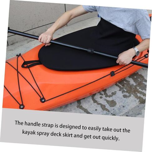 BESPORTBLE Kayak Spray Deck Skirt with Handle Strap Paddling Accessory for Kayaking Canoeing Rafting Easy to Use and Secure Fit Splash Protection in Saudi Arabia