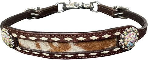 Showman Leather Wither Strap w/ Hair-On Cowhide, Average Full Size Horse in Saudi Arabia