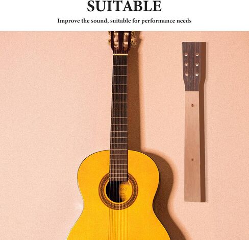Wood Acoustic Guitar Neck: Wood Sound Replacement Necks for Repairing Acoustic Guitars Maintenances Repair Tools Accessories 41 Inch in Saudi Arabia
