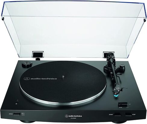 Audio-Technica AT-LP3XBT-BK Fully Automatic Wireless Belt-Drive Turntable - Black Bundle with PreSonus Eris 3.5BT Powered Bluetooth Studio Monitors and 2 YR CPS Enhanced Protection Pack in Saudi Arabia