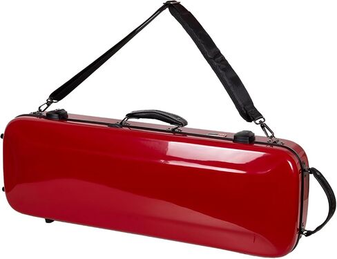Crossrock Fiberglass Oblong Case fits 4/4 Full-Size Violin, with Accessory Compartments, Removable Shoulder Straps, TSA Lock, Hygrometer-Milky White (CRF2020VMW-R) in Saudi Arabia