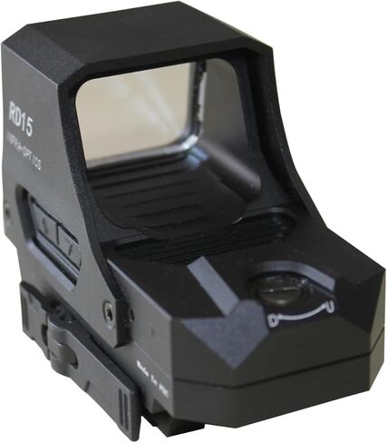 Red Dot Sight for Rifle - 0.5 MOA per Click Adjustment, 2 MOA Dot & 32 MOA Circle Reticle, OLED Reflex Sight with 10 Brightness Levels 10,000 Hours in Saudi Arabia