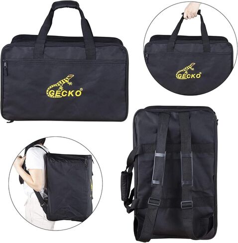 GECKO Cajon BOX Drum-Wooden Percussion Box musical instrument bass drum box acoustic box drum beat box with Internal Adjustable Guitar Strings cajon drum set package in Kuwait