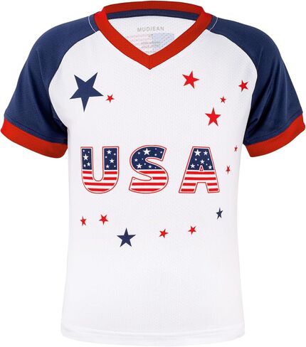 Unisex Kids Soccer Jersey Set Boys Soccer Shirts and Shorts With Socks Girls Soccer Outfit 1-14 Years in Saudi Arabia